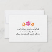 ハワイへの搭乗券の出欠確認カード 招待状 (裏面)