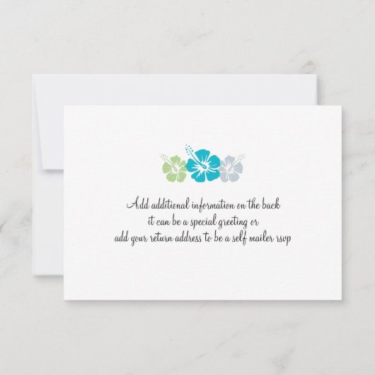 ハワイへの搭乗券の出欠確認 出欠カード (裏面)