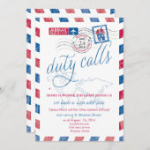 ハワイへの軍移動発表 招待状 (正面/裏面)