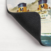 ハワイへのMatsonはさみ金 マウスパッド (コーナー)