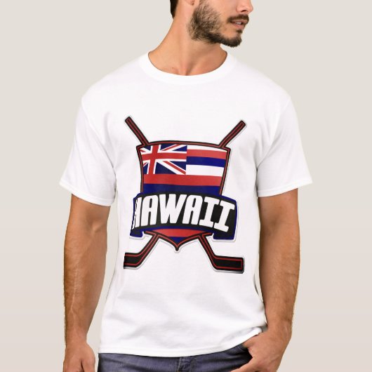 ハワイアイスホッケー国旗 Tシャツ (正面)