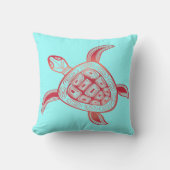 ハワイアロハカメ クッション (正面)