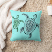 ハワイアロハカメ クッション (ブランケット)