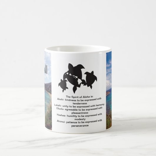ハワイアロハカメ コーヒーマグカップ (中央)