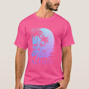 ハワイアロハハワイアンハイビスカスサーファースーベリーヴィン Tシャツ