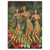 ハワイアロハパームフラアートデザイン クリップボード (裏面)