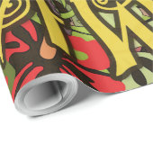 ハワイアロハパームフラアートデザイン ラッピングペーパー (ロールコーナー)