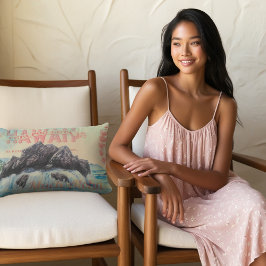 ハワイアロハビベス – ヴィンテージポストカード&ウォータカラー アウトドアクッション