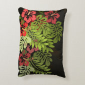 ハワイアロハフラワーアートプリント アクセントクッション (裏面(縦))