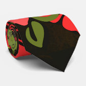 ハワイアロハフラワーアートプリント ネクタイ (ロール)