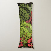 ハワイアロハフラワーアートプリント ボディピロー (正面縦)