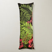 ハワイアロハフラワーアートプリント ボディピロー (裏面 (縦))