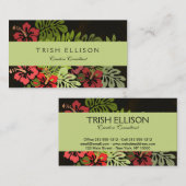 ハワイアロハフラワーアートプリント 名刺 (正面/裏面)