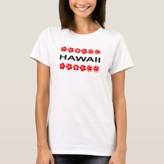 ハワイアロハフラワーバンドライトカラー Tシャツ