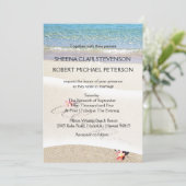 ハワイアロハプルメリアフラワービーチ結婚式招待状 招待状 (スタンド正面)