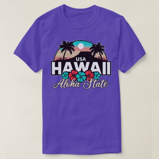 ハワイアロハ州Tシャツ3 Tシャツ (デザイン正面)