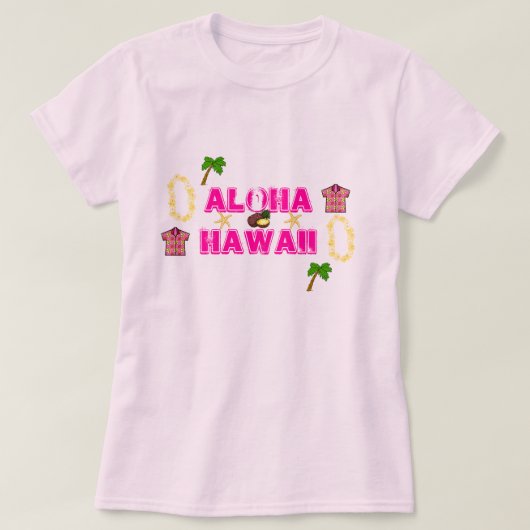 ハワイアロハ コレクション - Tシャツ (デザイン正面)