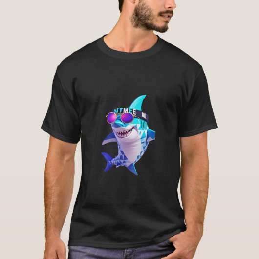 ハワイアンおもしろいシャークドリンクココナッツ» Tシャツ (正面)