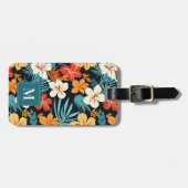ハワイアンかわいらしフラワーズラゲッジタグ ラゲッジタグ (正面横)
