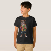 ハワイアンとショートパンツの着用1 Tシャツ (正面フル)