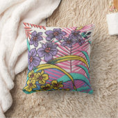 ハワイアンによっては枕が開花します クッション (ブランケット)