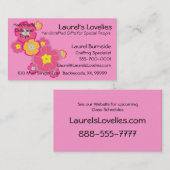 ハワイアンのアロハ花 名刺 (正面/裏面)