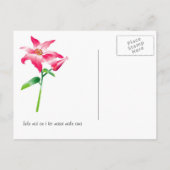 ハワイアンのカスタマイズ可能な日付の保存 案内ポストカード (裏面)