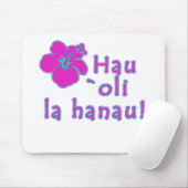 ハワイアンのハッピーバースデー マウスパッド (マウス)