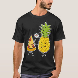 ハワイアンのピザスライスがAに恋に落ちる Tシャツ