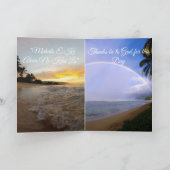 ハワイアンの単語と引用文カード カード (内部)