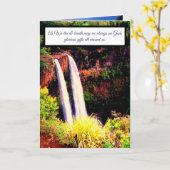 ハワイアンの単語と引用文カード カード (黄色い花)