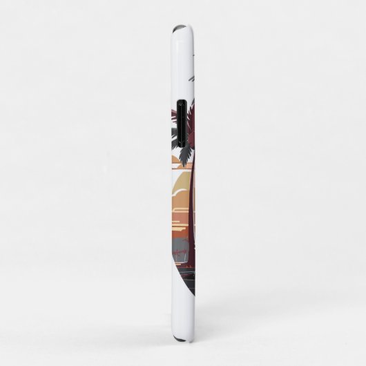 ハワイアンの夕日とヤシの木。 Case-Mate iPhoneケース (裏面/右)