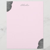 ハワイアンの夢を白黒で (正面)