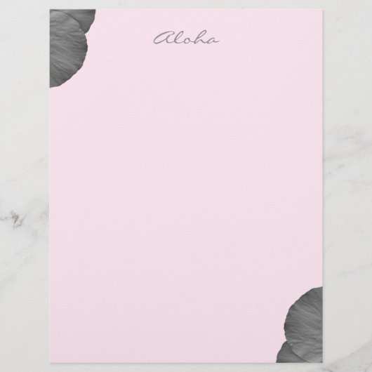 ハワイアンの夢を白黒で (正面)