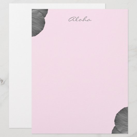 ハワイアンの夢を白黒で (正面/裏面)