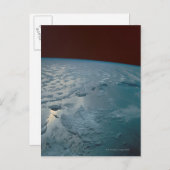 ハワイアンの島々が宇宙・シャトルから運ばれる ポストカード (正面/裏面)