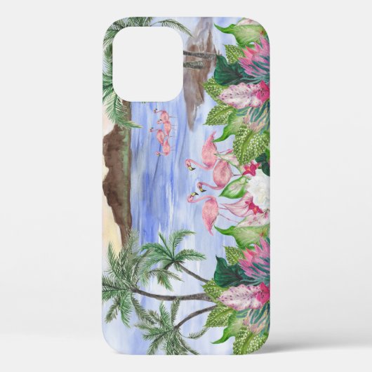 ハワイアンの水疱:熱帯の水のカラーパターン Case-Mate iPhoneケース (裏面)
