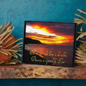 ハワイアンの知恵キリスト教粥腫 フォトプラーク (側面)