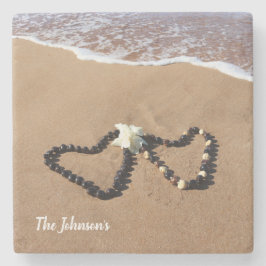 ハワイアンの砂浜のコースターのKukuiのナットLeis ストーンコースター