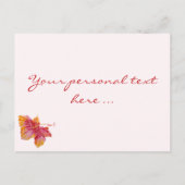 ハワイアンの花は私の花嫁付き葉書になる インビテーションポストカード (裏面)