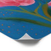 ハワイアンの花並み ポスター (角)