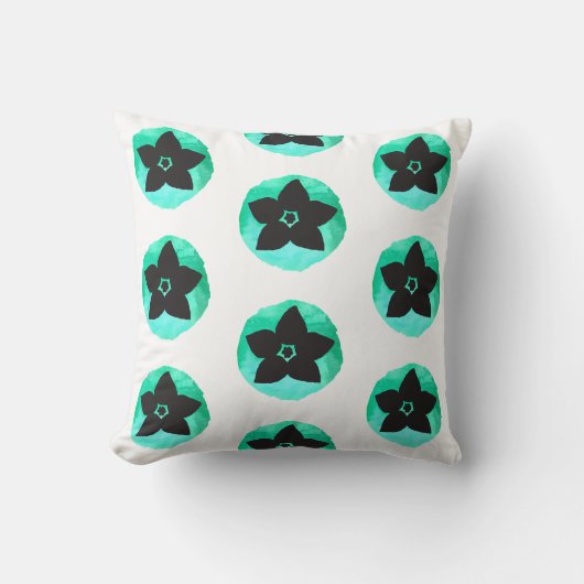 ハワイアンの花 クッション (正面)