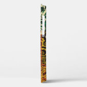 ハワイアンの部族エレメントとハイビスカスファブリックパッチ Case-Mate iPhoneケース (裏面 / 左)