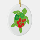 ハワイアンのHonuの休日のクリスマスのオーナメント セラミックオーナメント (右)