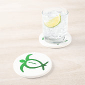 ハワイアンのHonuの岩石彫刻のコースター コースター (側面)