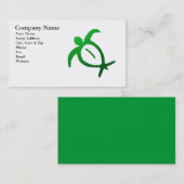 ハワイアンのHonuの岩石彫刻の名刺 名刺 (正面/裏面)