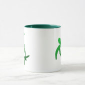 ハワイアンのHonuの岩石彫刻-マグ マグカップ (中央)