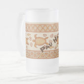 ハワイアンのHonu nの魚種族のポーハナ! ビールのジョッキ フロストグラスビールジョッキ (正面左)