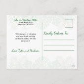 ハワイアンのMele Kalikimakaのクリスマスの照明の写真 シーズンポストカード (裏面)