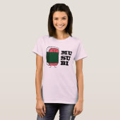 ハワイアンのMusubiのスパムの寿司のNoriの幸せな海藻 Tシャツ (正面フル)